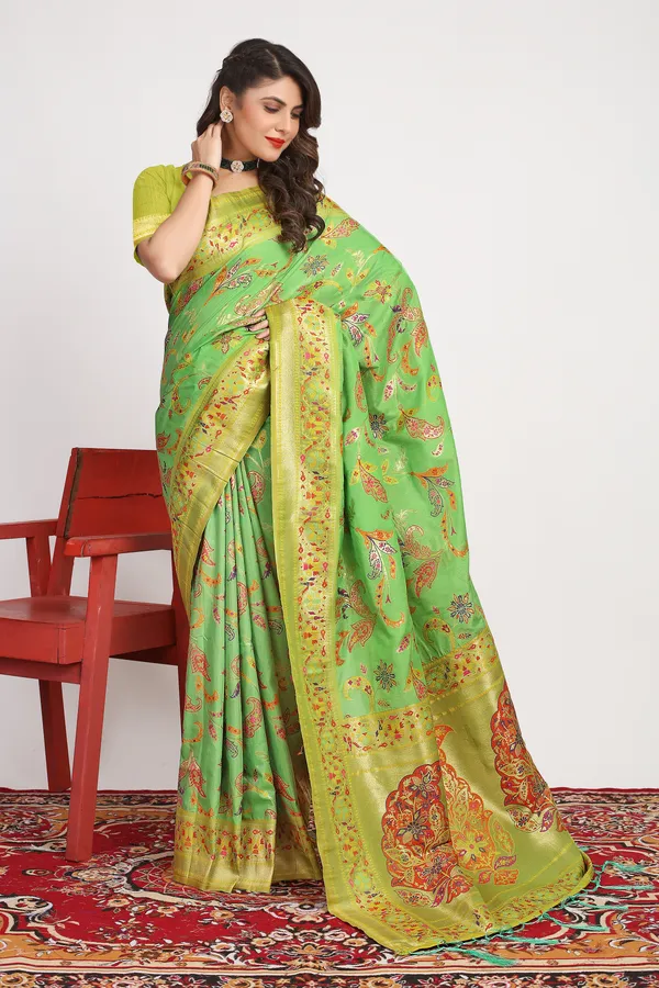 PEROT_GREEN_ZARI_WORK_PATOLA_SILK_SAREE